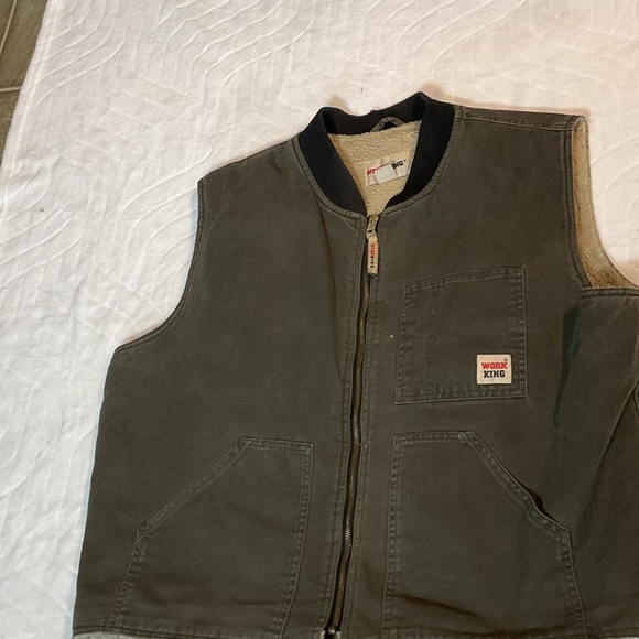 work king Other - Work King Sherpa-Trim Utility Vest in Olive